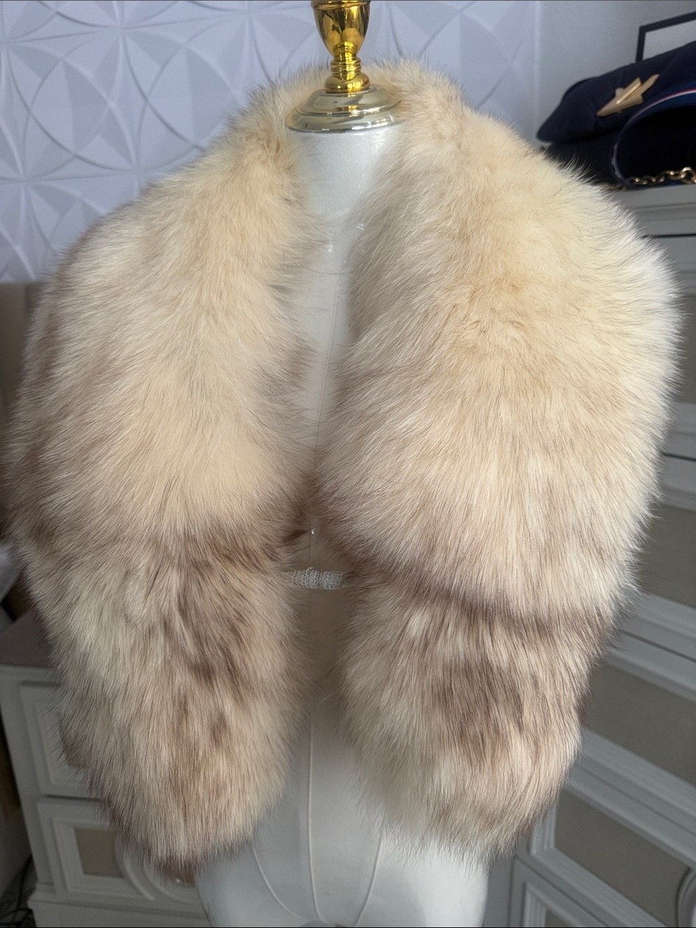 Saga fox fur shawl